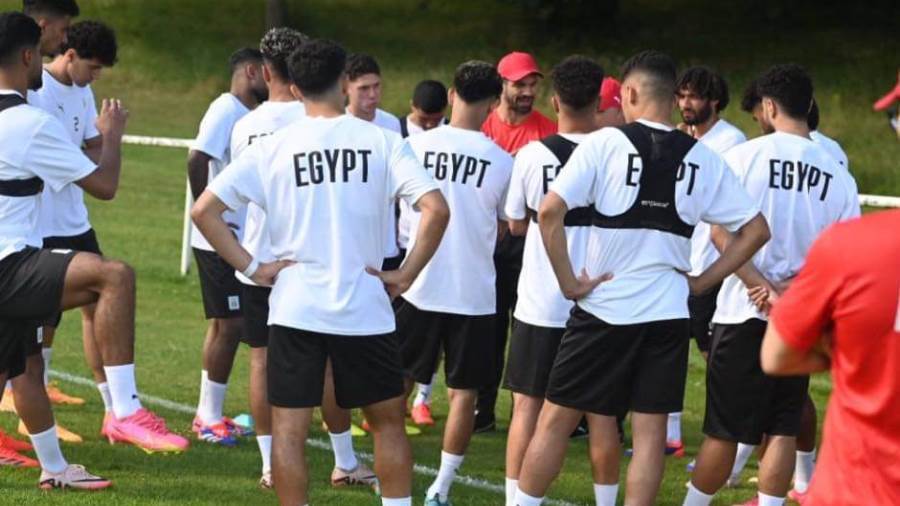 المنتخب الأوليمبي يؤدي أول تدريباته فى فرنسا استعدادا لوديتي أوكرانيا والعراق